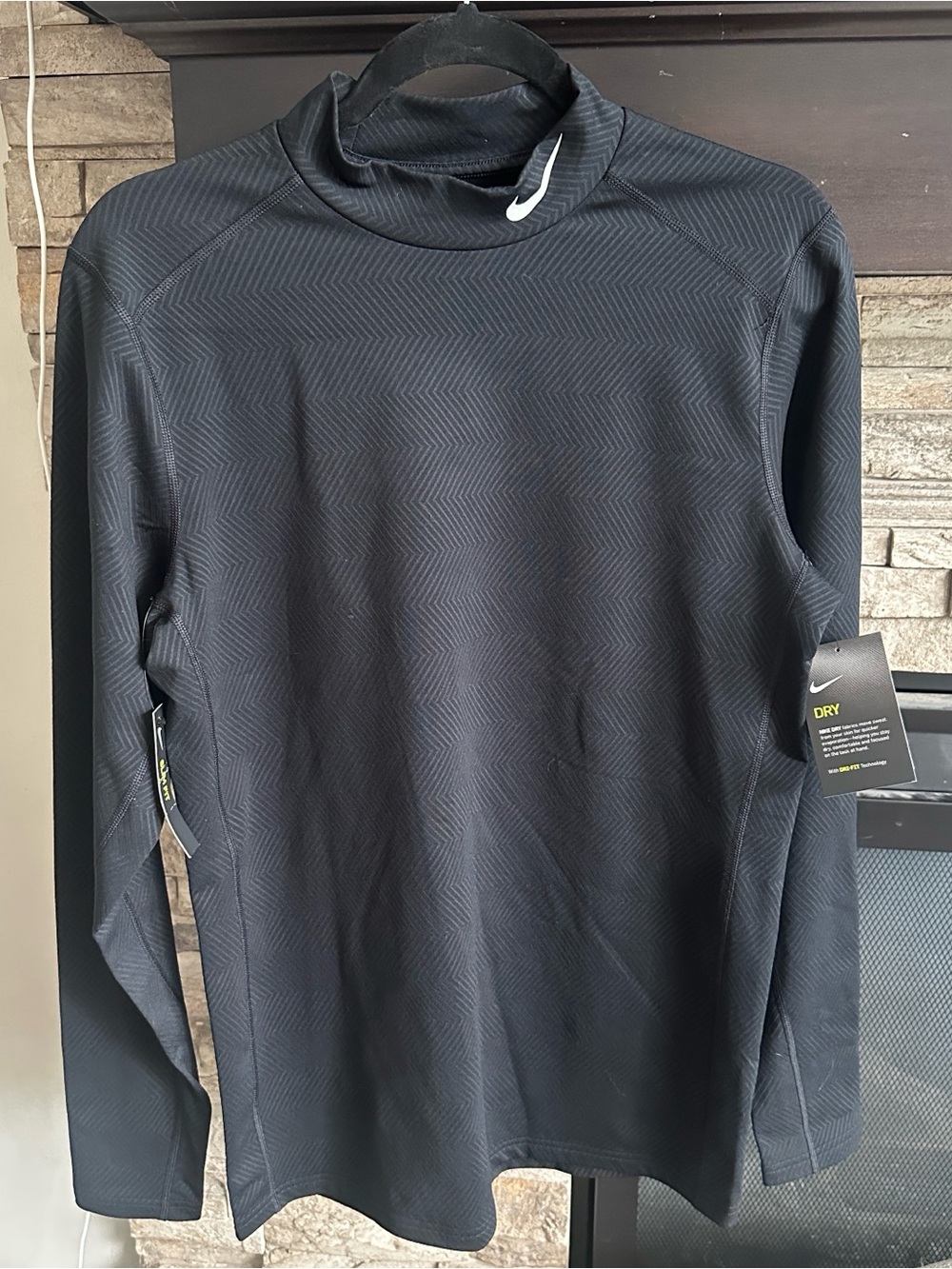NWT Nike Men’s Dri-FIT Thermal Base Layer Black SZ MED